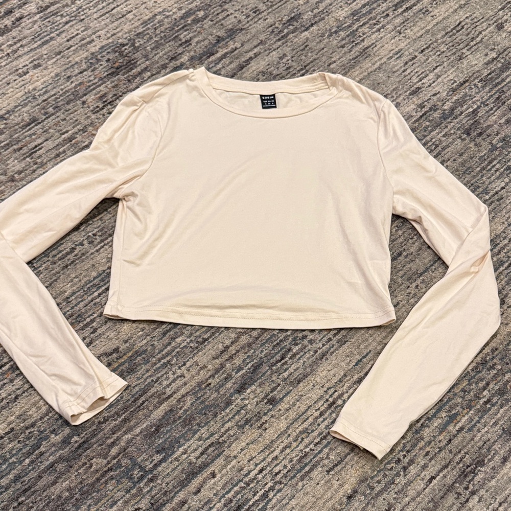 SHEIN Long Sleeve Tops in Blue, White, Cream, and Brown - Picture 5 of 7
